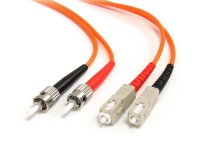 StarTech.com Câble / Jarretière fibre optique duplex multimode 62.5/125 OM1 de 2m - ST vers SC - Orange