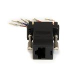 StarTech.com Adapteur Modulaire DB9 Mâle vers RJ45 Femelle Noir - DB9 à RJ45 M/F