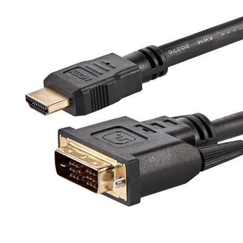 Cable Adaptador Conversor HDMI a DVI-D de 1,8m - Macho a Macho - Convertidor de Vídeo 