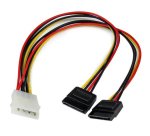 StarTech.com Câble d'Alimentation Adaptateur en Y Molex vers Double SATA - 30 cm