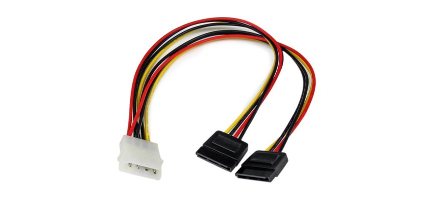 StarTech.com Câble d'Alimentation Adaptateur en Y Molex vers Double SATA - 30 cm