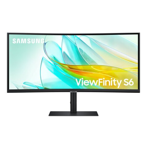 Samsung ViewFinity S6 S65UC computer monitor 86,4 cm (34") 3440 x 1440 Pixels UltraWide Quad HD LCD Zwart