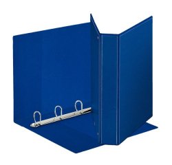 Raccoglitore personalizzabile Display - 4 anelli a D 50 mm - dorso 7,1 cm - 22x30 cm - blu - Esselte