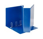 Raccoglitore personalizzabile Display - 22 x 30 cm - 4 anelli quadri 65 mm - dorso 8,5 cm - blu - Esselte