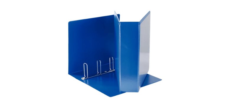 Raccoglitore personalizzabile Display - 22 x 30 cm - 4 anelli quadri 65 mm - dorso 8,5 cm - blu - Esselte