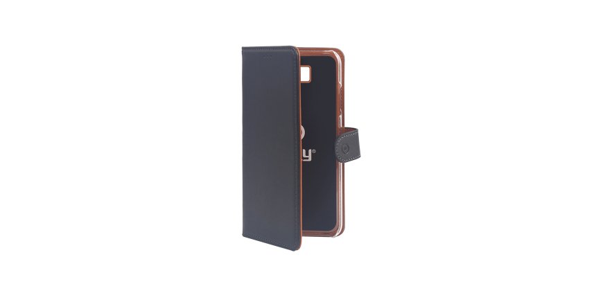 Celly Wally custodia per cellulare 15,2 cm (6") Custodia a libro Nero, Marrone