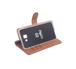 Celly Wally custodia per cellulare 15,2 cm (6") Custodia a libro Nero, Marrone