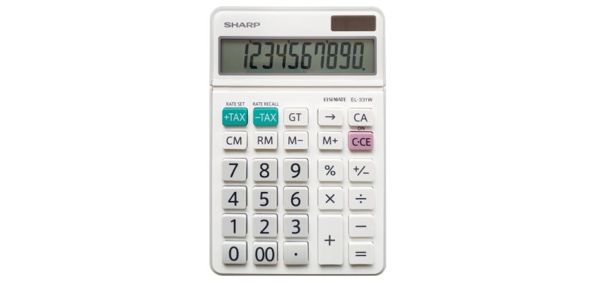 Sharp EL-331W calculator Financial White