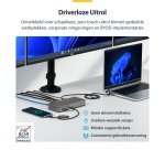 StarTech.com USB-C Docking Station Triple 4K Displays (2x 4K 60Hz, 1x 4K 30Hz), 100W Power Delivery, 6x USB 10Gbps, Gigabit Ethernet, DisplayPort + HDMI, Driverless Windows Laptop Dock
