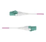 StarTech.com Câble Fibre Optique Multimode OM4 LC vers LC (UPC) de 50m, Erika Violet, 50/125 µm, 40G/100G, LOMMF/VCSEL, Cordon de Raccordement Fibre Optique Uniboot, Certifié OFNR Riser