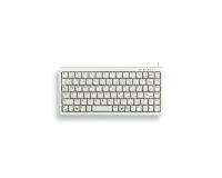 CHERRY G84-4100 COMPACT KEYBOARD Clavier filaire miniature, USB/PS2, gris clair, AZERTY - FR