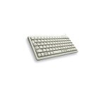 CHERRY G84-4100 COMPACT KEYBOARD Clavier filaire miniature, USB/PS2, gris clair, AZERTY - FR