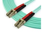 StarTech.com 7m (22ft) LC/UPC to LC/UPC OM4 Multimode Fiber Optic Cable, 50/125µm LOMMF/VCSEL Zipcord Fiber, 100G, Low Insertion Loss - LSZH Fiber Jumper Cord