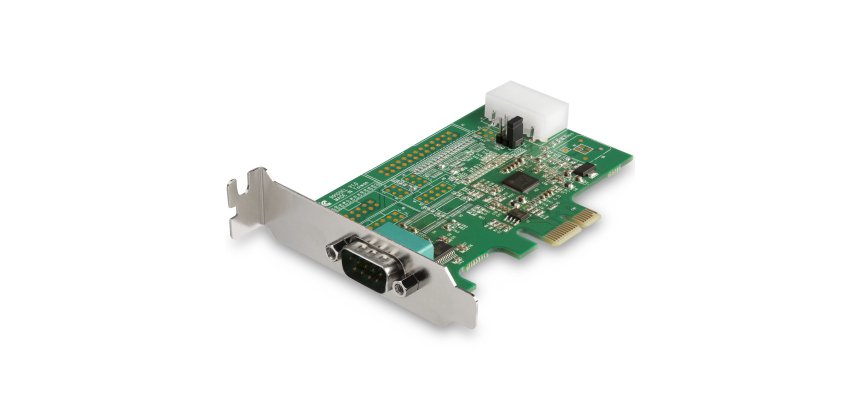 StarTech.com 1-port PCI Express RS232 Serial Adapter Card - PCIe RS232 Serial Host Controller Card - PCIe to Serial DB9 - 16950 UART - Low Profile Expansion Card - Windows & Linux