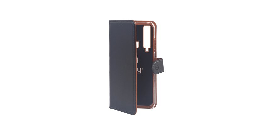 Celly WALLY - GALAXY A9 custodia per cellulare 16 cm (6.3") Cover Nero