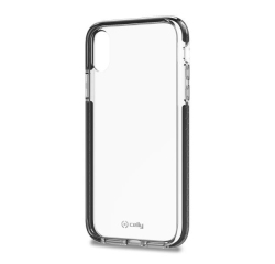 Celly HEXAGON998BK custodia per cellulare 15,5 cm (6.1") Custodia con bordo Nero, Trasparente