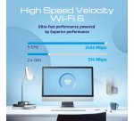 Keenetic Buddy 6 Amplificateur de la portée du Wi-Fi 6 maillé AX3000 avec port Gigabit Ethernet