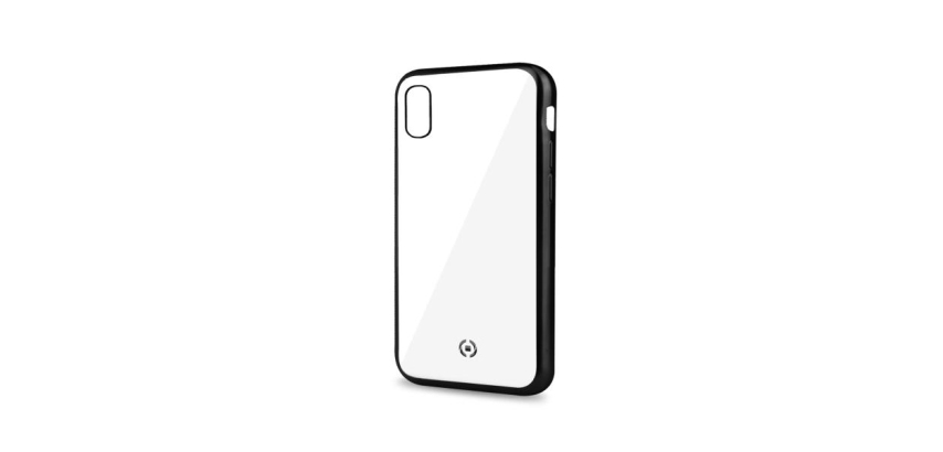 Celly Laser Matt custodia per cellulare 15,5 cm (6.1") Cover Trasparente, Nero