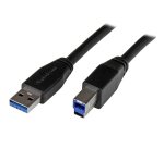 StarTech.com 5m (16ft) Active USB 3.0 (5Gbps) USB-A to USB-B Cable - M/M