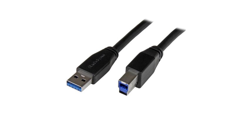 StarTech.com Actieve USB 3.0 (5Gbps) USB-A naar USB-B kabel 5m - USB 3.2 Gen1 - 5Gbps verlengkabel