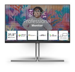 AOC U3 U32U3CV écran plat de PC 80 cm (31.5") 3840 x 2160 pixels 4K Ultra HD LCD Noir