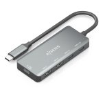 AISENS Hub USB 3.1 USB-C, USB-C/M-1xUSB-C PD 100W+1xUSB-C USB3.0/H+1xUSB-C USB2.0/H+2xUSB-A USB2.0/H, Gris, 15cm