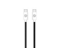 Celly USBCUSBCCOTTBK cable USB 1,5 m USB C Negro, Blanco