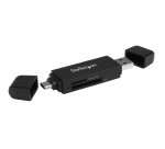 StarTech.com Lecteur de Cartes SD USB C et USB 3.0, Lecteur de Cartes Mémoire USB, SD, MicroSD, MMC, UHS-I, Adaptateur de Cartes USB-C et USB-A - Fonctionne avec Tous les Systèmes d'Exploitation