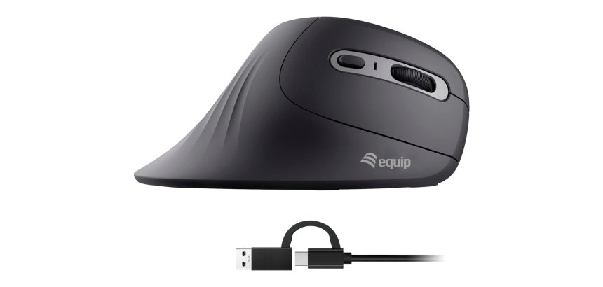 Equip 245119 mouse Universal Right-hand USB Type-A + USB Type-C Optical 7200 DPI