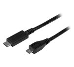 StarTech.com Câble USB-C vers Micro USB-B de 1m, Câble de Transfert de Données, USB 2.0, USB C vers Micro-B