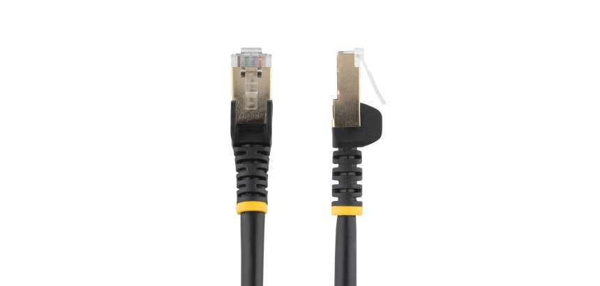 StarTech.com 5m CAT6a Ethernet Cable - 10 Gigabit Shielded Snagless RJ45 100W PoE Patch Cord - 10GbE STP Network Cable w/Strain Relief - Black Individually Tested/Wiring is UL Certified/TIA