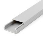 StarTech.com Solida canalina per la gestione dei cavi con coperchio, 38mm L x 16mm H - 2m L, canale singolo in PVC per rete/cavo di alimentazione, nascondiglio per cavi a parete, massimo 30 cavi, omologati UL