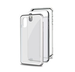 Celly Attraction custodia per cellulare 16,5 cm (6.5") Cover Nero, Argento