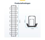 StarTech.com Kabelmanagement Tray voor Onder Bureau, 61,5cm Lang, Metalen Kabelgoot, Schroefmontage, Metaal, Zwart, TAA