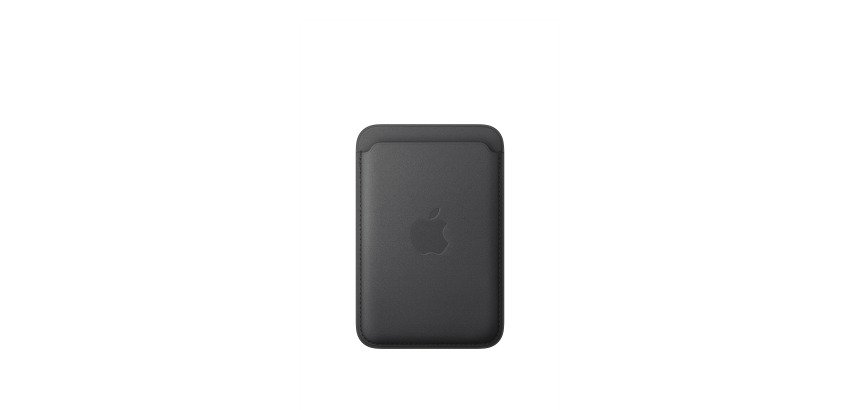 Apple Porte-cartes en tissage fin pour iPhone avec MagSafe - Noir