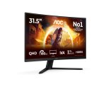 AOC G4 CQ32G4VE écran plat de PC 80 cm (31.5") 2560 x 1440 pixels Quad HD LCD Noir, Gris