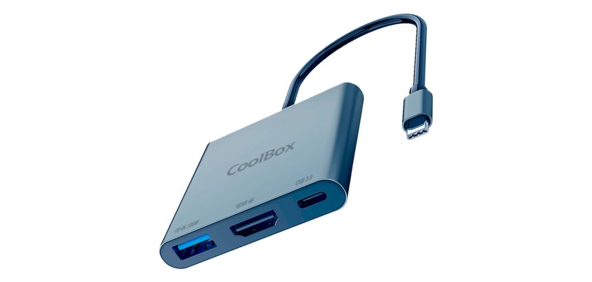 CoolBox MINIDOCK C31 ALUMINIO USB-C A HDMI 4K/USB-A/USB-C 3.2 GEN1 PC/MAC/CONSOLAS