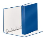 Raccoglitore Meeting - 22 x 30 cm - 4 anelli tondi 30 mm - dorso 4 cm - PP - blu metallizzato - Esselte