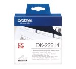 Brother DK-22214 ruban d'étiquette Noir sur blanc