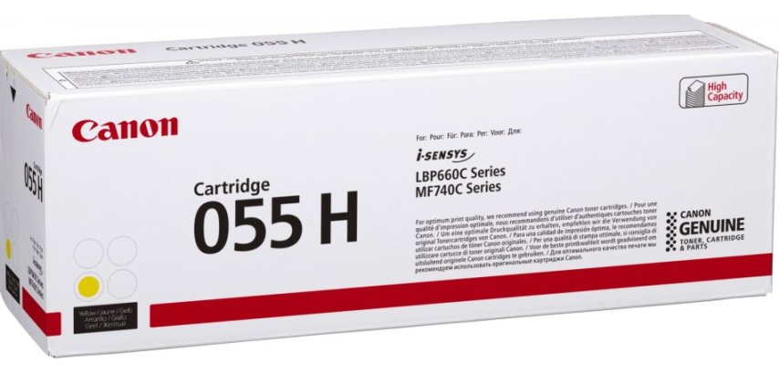 Canon 055H cartuccia toner 1 pz Originale Giallo
