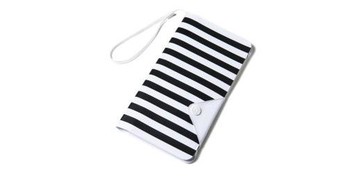 Celly SPLASHWALLETWH mobile phone case 14.5 cm (5.7") Wallet case Black, White