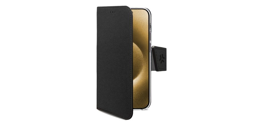 Celly WALLY1080 mobile phone case 17 cm (6.7") Wallet case Black