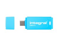 Integral Neon-C INFD128GBNEONCB3.2 lecteur USB flash 128 Go USB Type-C 3.2 Gen 1 (3.1 Gen 1) Noir
