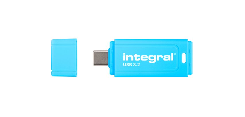 Integral Neon-C INFD128GBNEONCB3.2 lecteur USB flash 128 Go USB Type-C 3.2 Gen 1 (3.1 Gen 1) Noir