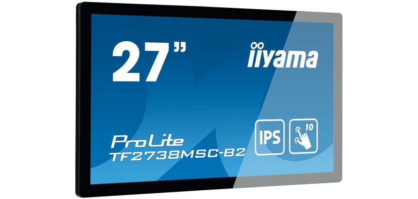 iiyama ProLite TF2738MSC-B2 écran plat de PC 68,6 cm (27") 1920 x 1080 pixels Full HD LED Écran tactile Multi-utilisateur Noir