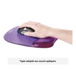 Tapis souris repose-poignet gel crystal Violet 91441