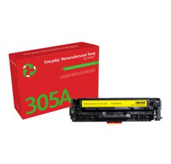 Everyday™ Yellow Remanufactured Toner by Xerox compatible with HP 305A (CE412A), Standard capacity