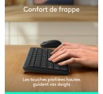 Logitech ERGO 920-013549 clavier RF sans fil + Bluetooth AZERTY Français Graphite