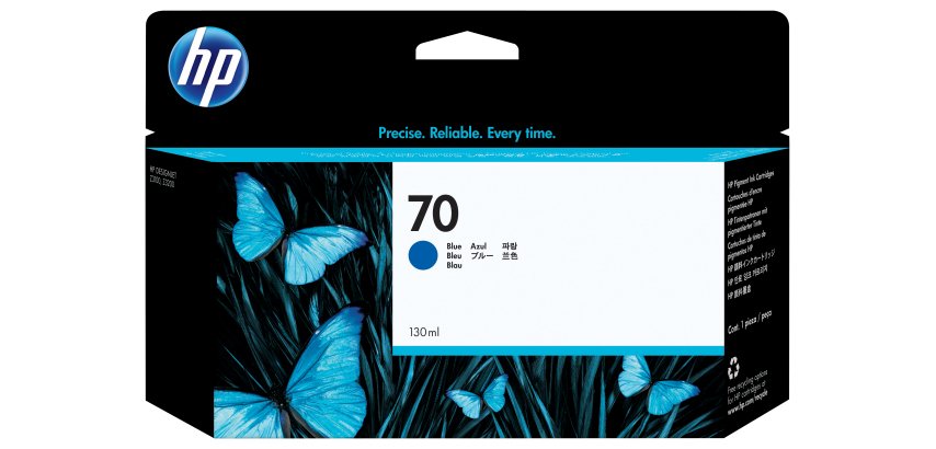 HP 70 cartouche d'encre bleue 130 ml
