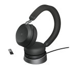 Jabra Evolve2 75 - USB-A MS Teams with Desk Stand - Black